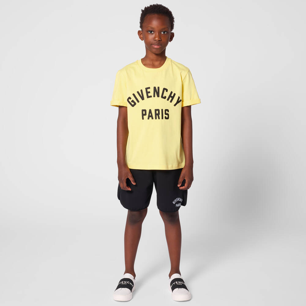 Givenchy-Black Logo Shorts | Childrensalon Outlet