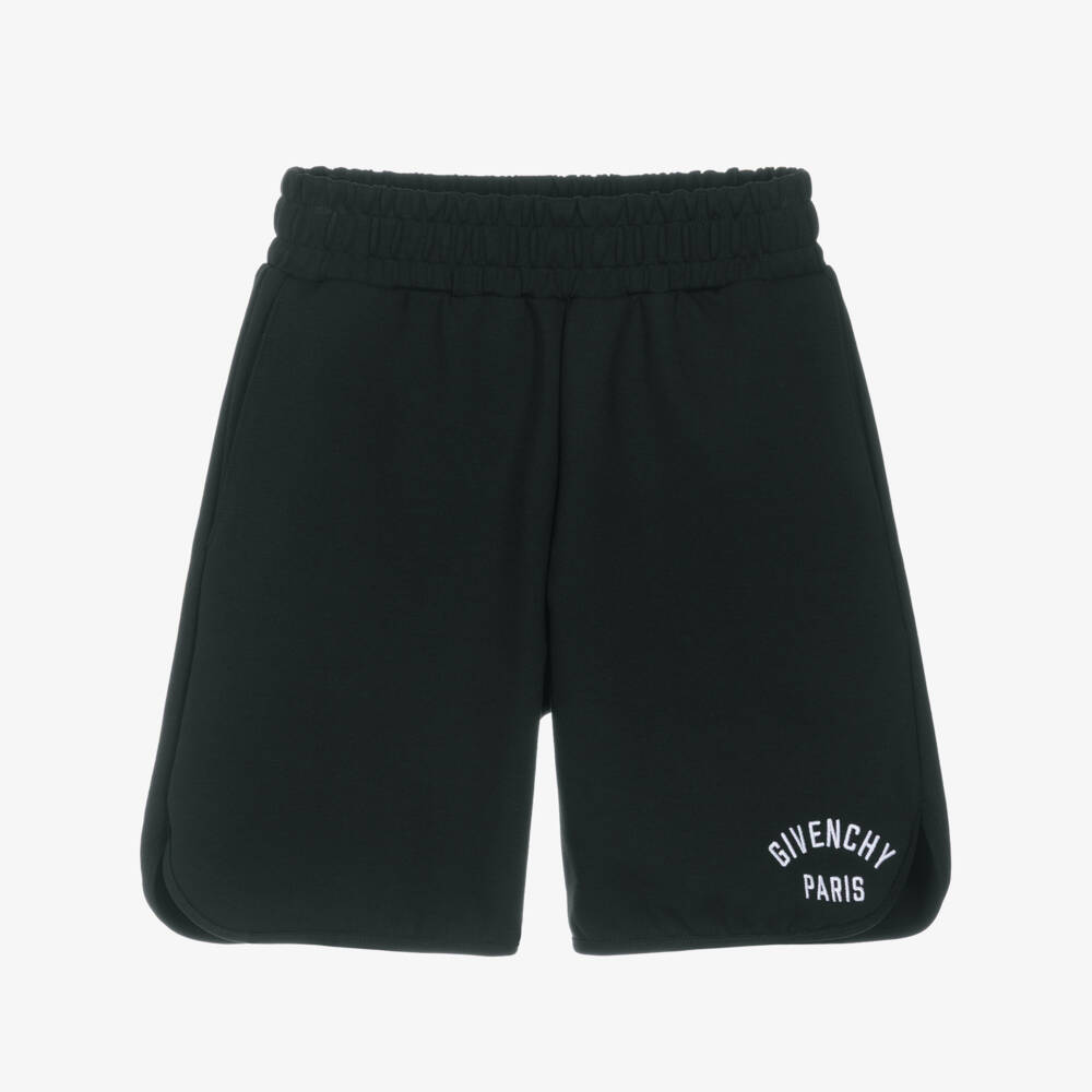 Givenchy-Black Logo Shorts | Childrensalon Outlet