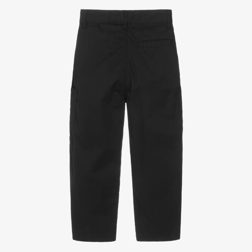 Givenchy-Черные брюки с логотипом для мальчиков | Childrensalon Outlet