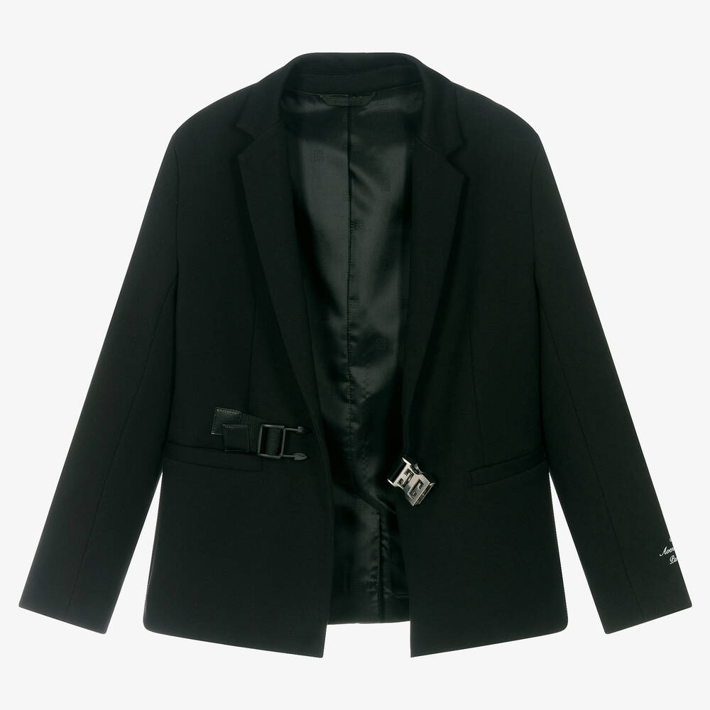 جيفنشي-جاكيت بلايزر 4G بعروة معدنية لون أسود للأولاد | Childrensalon Outlet