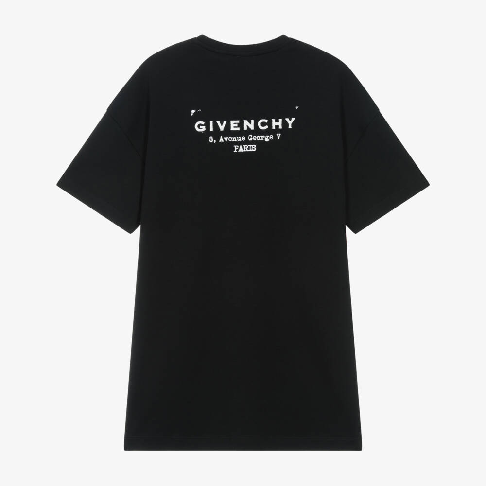 Givenchy-Black T Shirt Dress | Childrensalon Outlet
