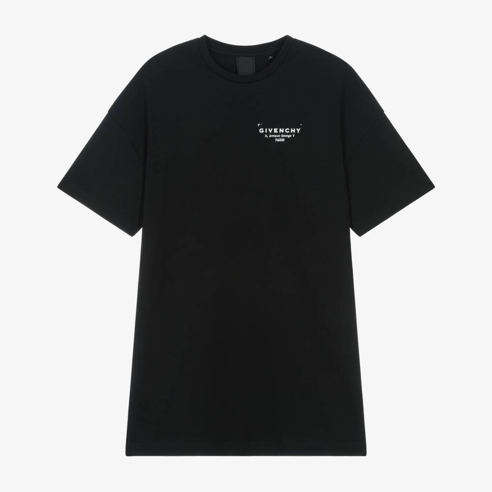 Givenchy-Black T Shirt Dress | Childrensalon Outlet