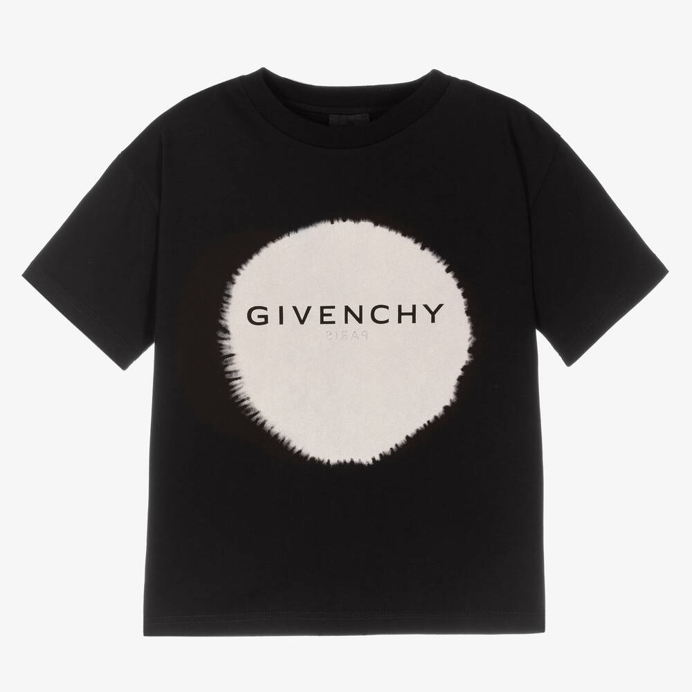 Givenchy Black Tie Dye Logo T Shirt Childrensalon Outlet