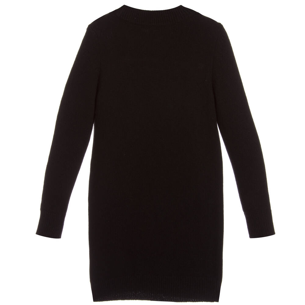 Givenchy - Black Wool & Cashmere Dress | Childrensalon Outlet