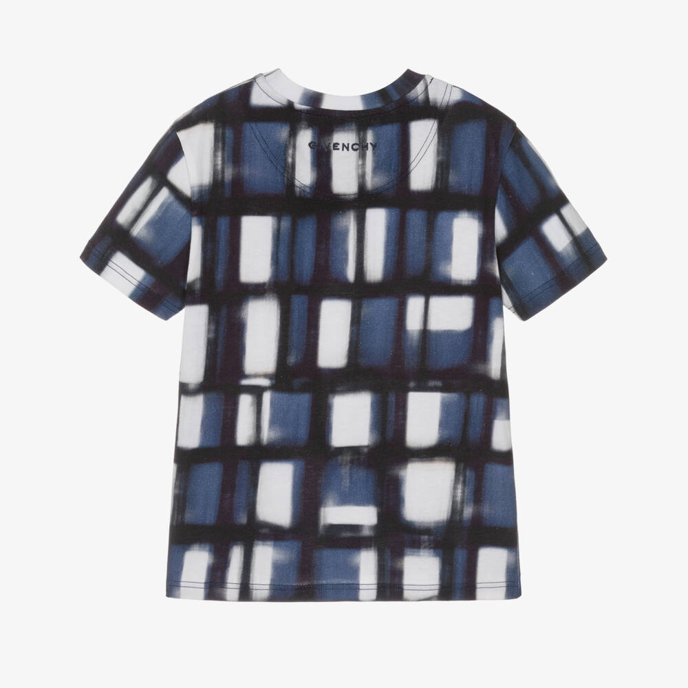 Givenchy-Blue Abstract Print T-shirt | Childrensalon Outlet