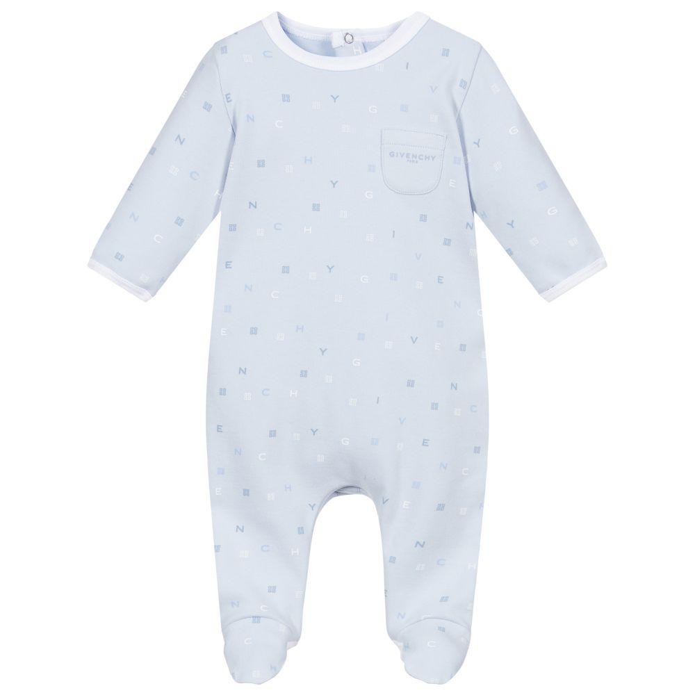 Givenchy - Grenouillère bleue en coton | Childrensalon