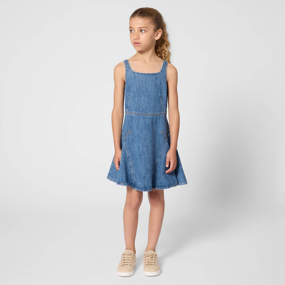 Givenchy-Blue Denim Dress | Childrensalon Outlet