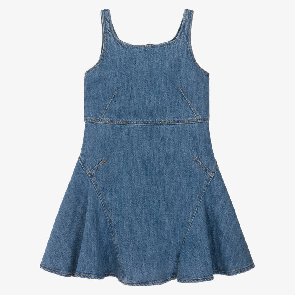 Givenchy-Blue Denim Dress | Childrensalon Outlet