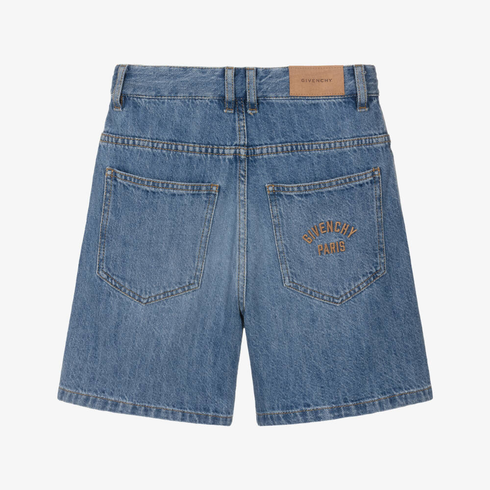 Givenchy-Синие джинсовые шорты для мальчиков | Childrensalon Outlet
