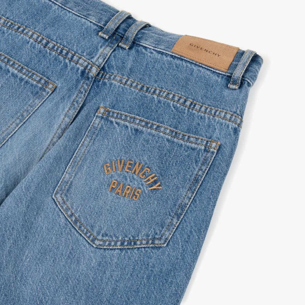 Givenchy-Blue Logo Denim Jeans | Childrensalon Outlet