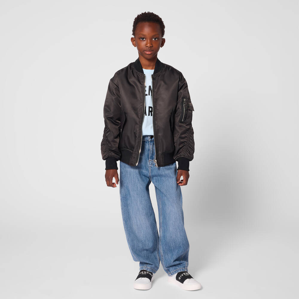 Givenchy-Blue Logo Denim Jeans | Childrensalon Outlet