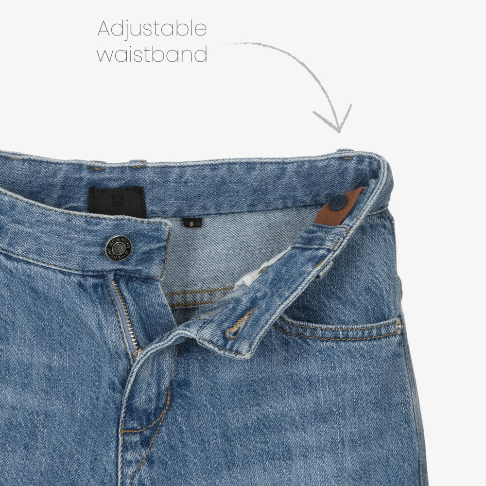 Givenchy-Blue Logo Denim Jeans | Childrensalon Outlet