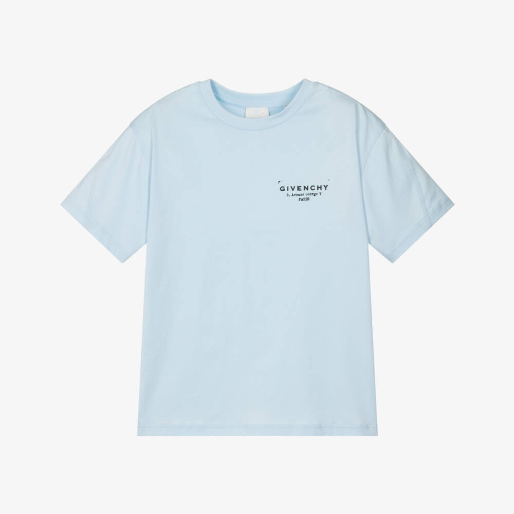 Givenchy-Blue Logo T-shirt | Childrensalon Outlet