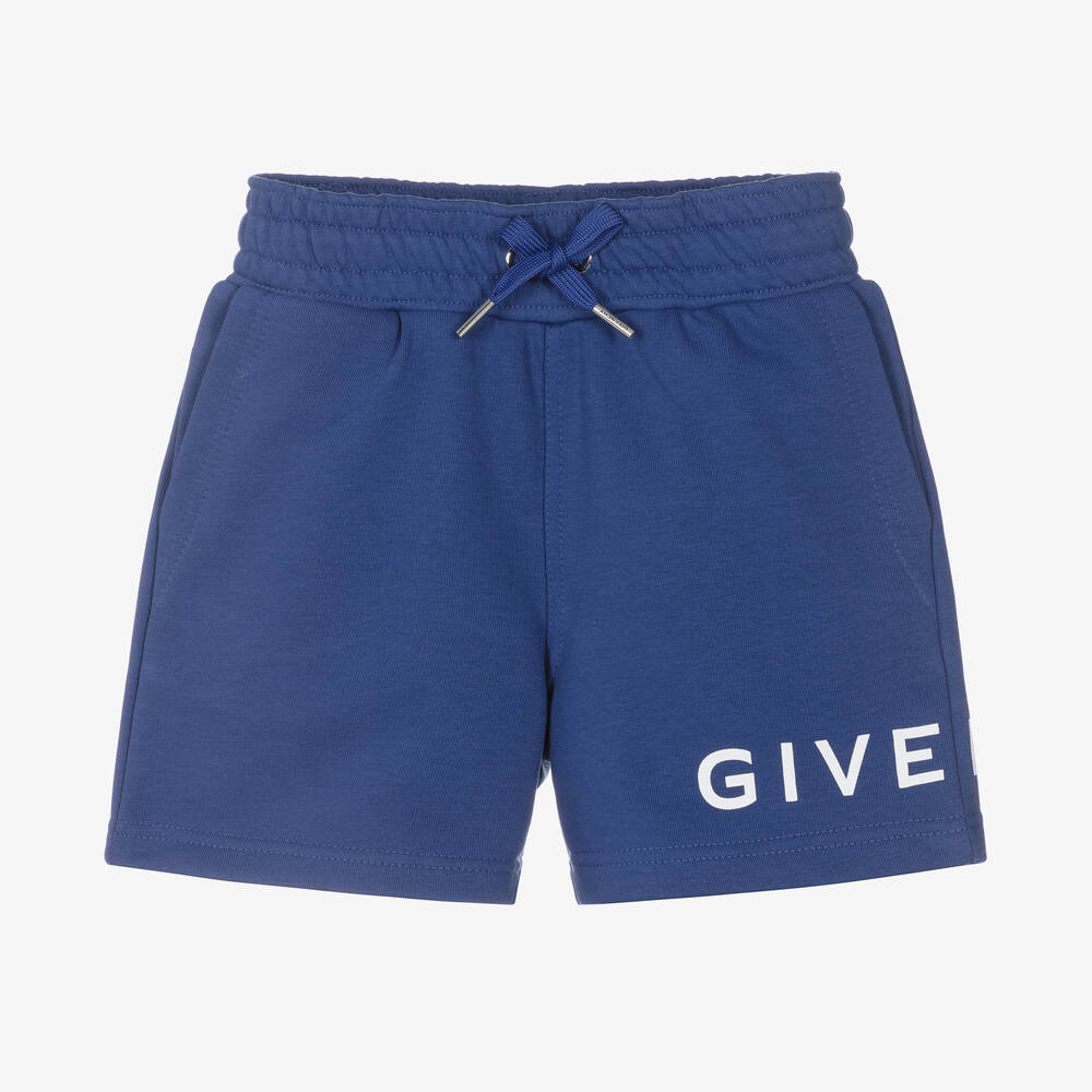 Givenchy - Short bleu et blanc en molleton | Childrensalon