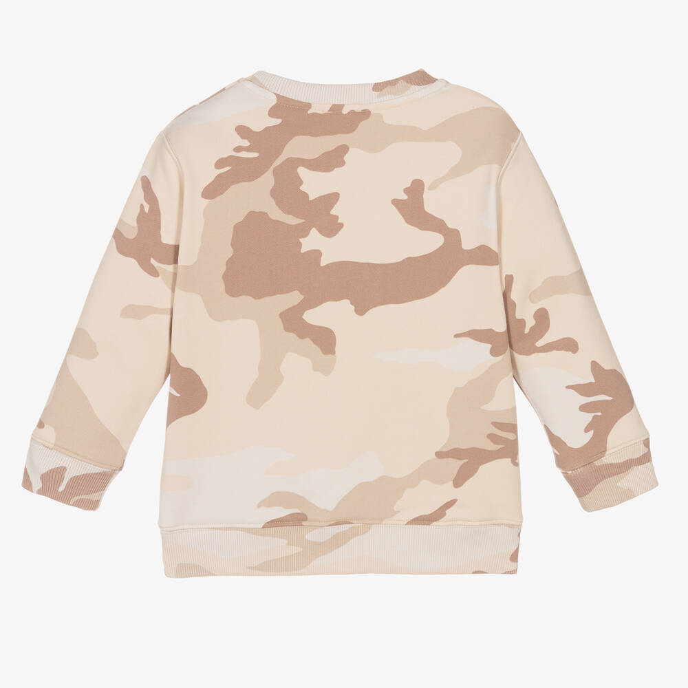 Givenchy-Бежевый свитшот с камуфляжным принтом | Childrensalon Outlet