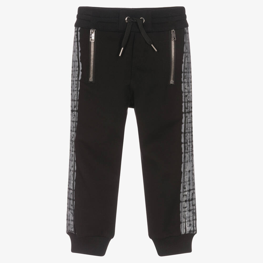 Givenchy-Boys Black 4G Logo Joggers | Childrensalon Outlet