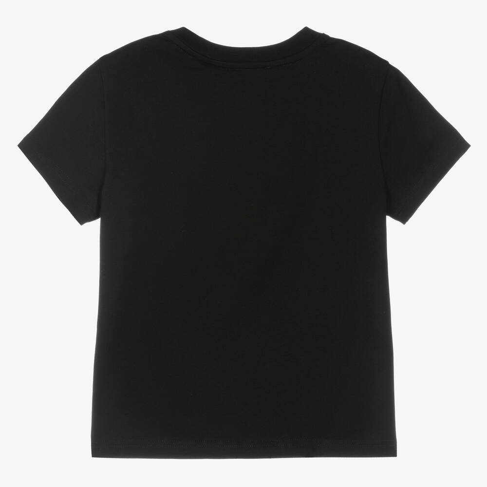 Givenchy-Черная футболка с камуфляжным логотипом | Childrensalon Outlet