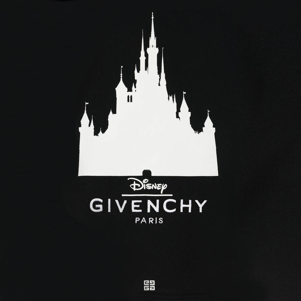 Givenchy-Черный хлопковый топ Disney с капюшоном | Childrensalon Outlet