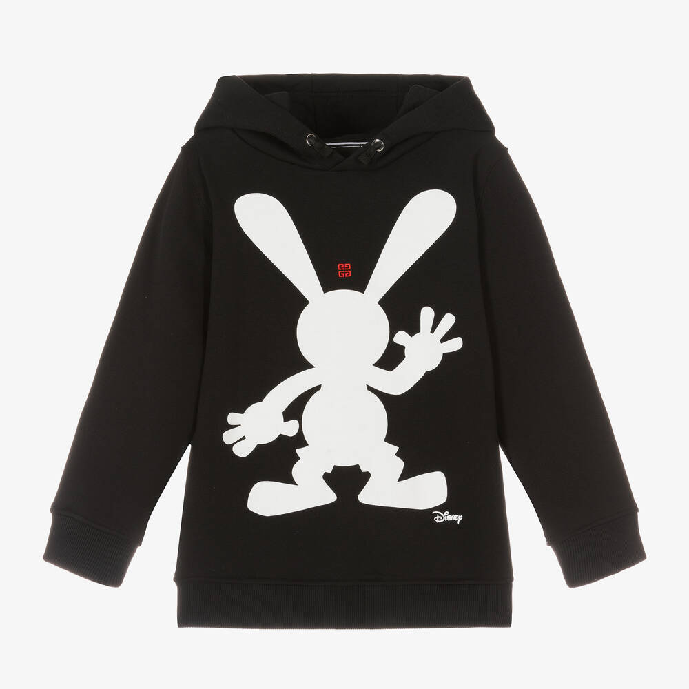 Givenchy - Черный хлопковый топ Disney с капюшоном | Childrensalon