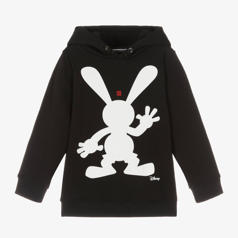 Givenchy - Haut à capuche noir en coton Disney | Childrensalon