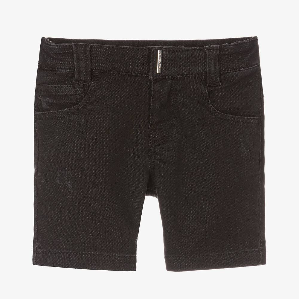 Givenchy - Schwarze Baumwolljersey-Shorts | Childrensalon