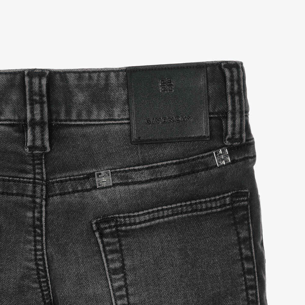 Givenchy-Boys Black Cotton Jersey Shorts | Childrensalon Outlet