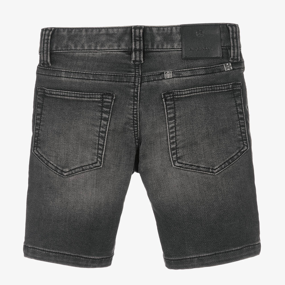 Givenchy-Boys Black Cotton Jersey Shorts | Childrensalon Outlet