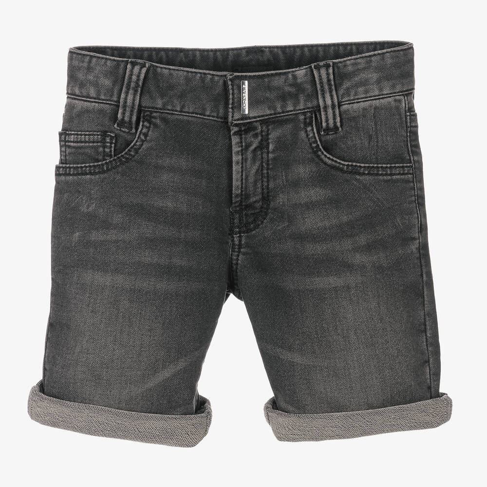 Givenchy-Boys Black Cotton Jersey Shorts | Childrensalon Outlet
