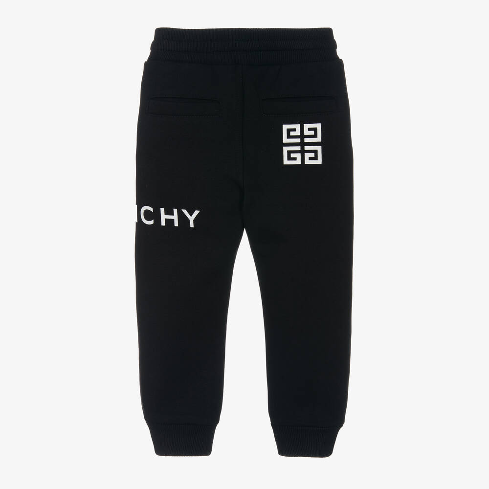 Givenchy Boys Black Cotton Logo Joggers Childrensalon Outlet