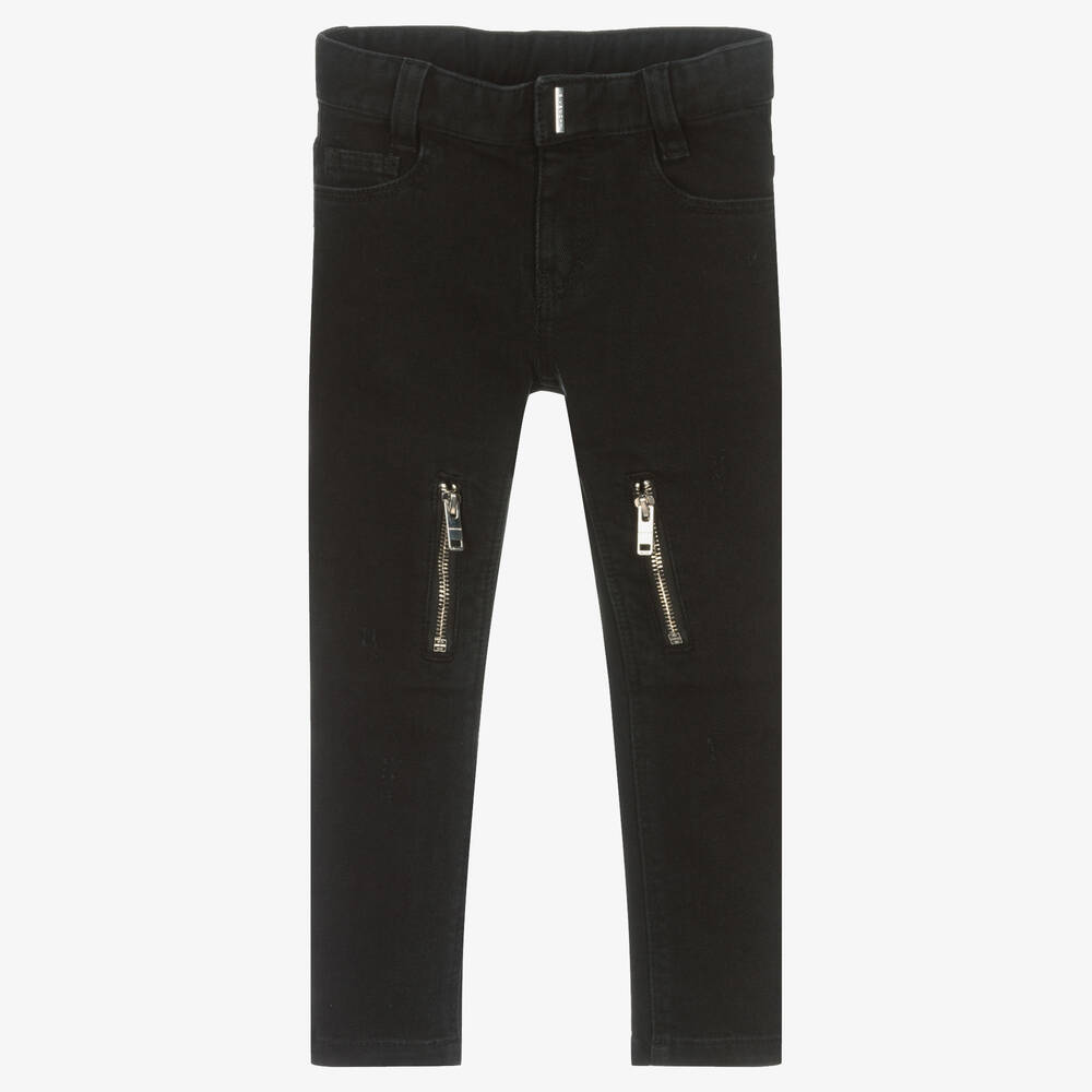 Givenchy-Boys Black Denim Slim Fit Jeans | Childrensalon Outlet