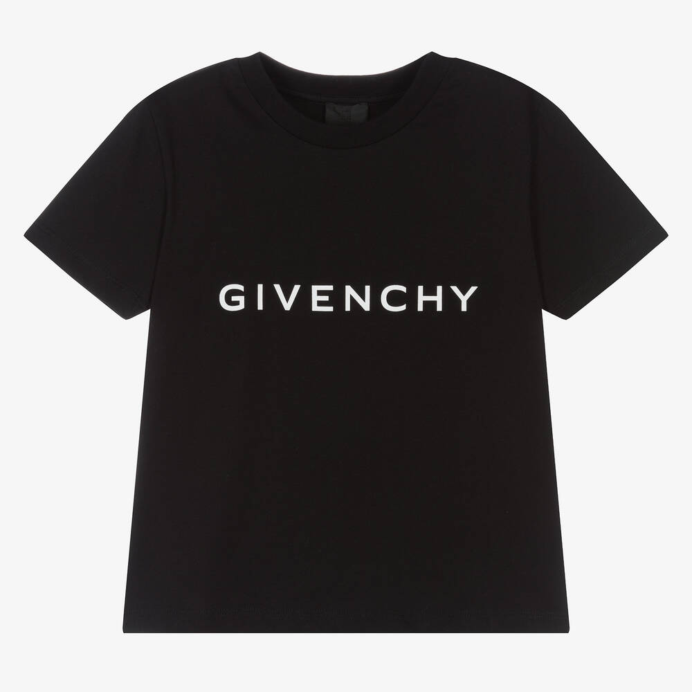 Givenchy - Черная футболка с далматинцем | Childrensalon