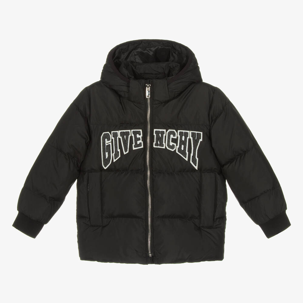 Givenchy - Schwarze Daunen-Steppjacke | Childrensalon