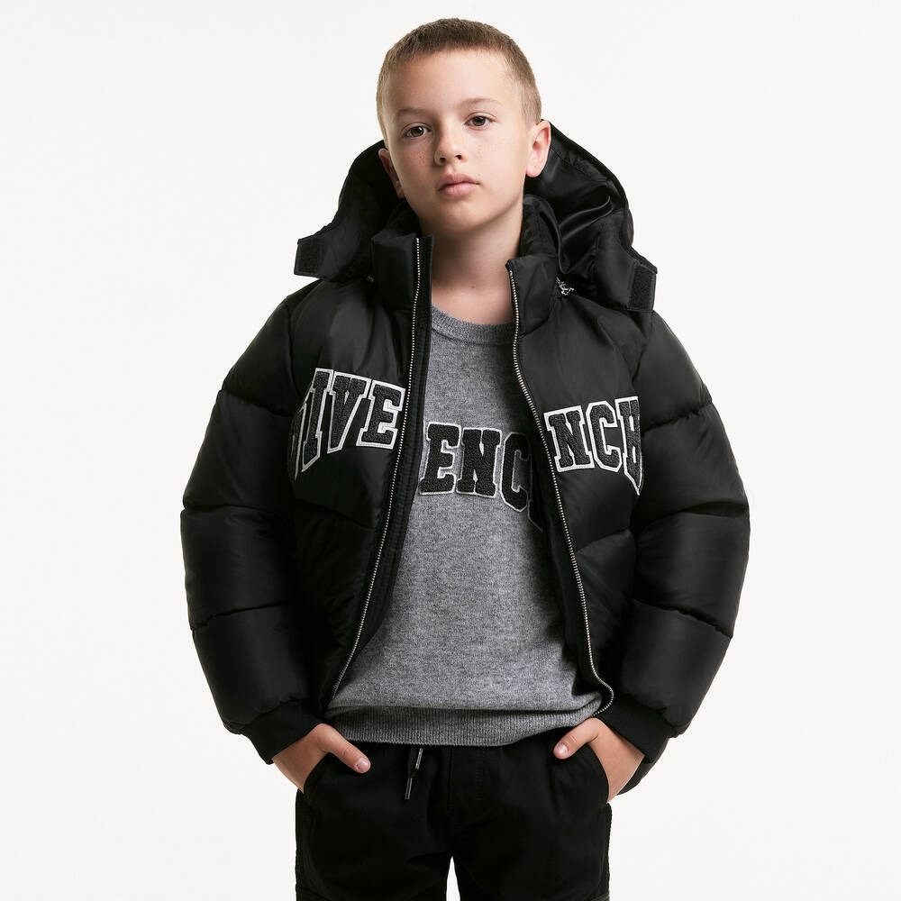 Givenchy Boys Black Down Padded Puffer Jacket