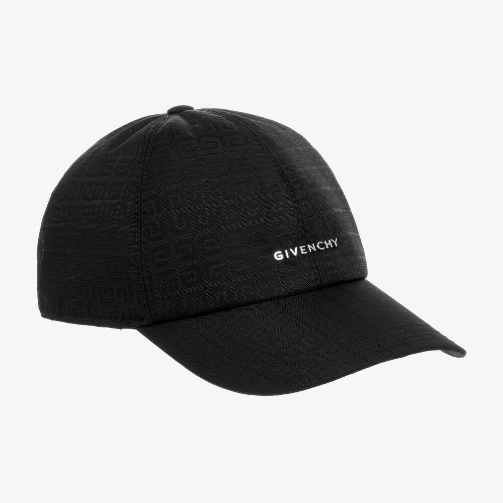 Givenchy - Boys Black Logo Baseball Cap | Childrensalon
