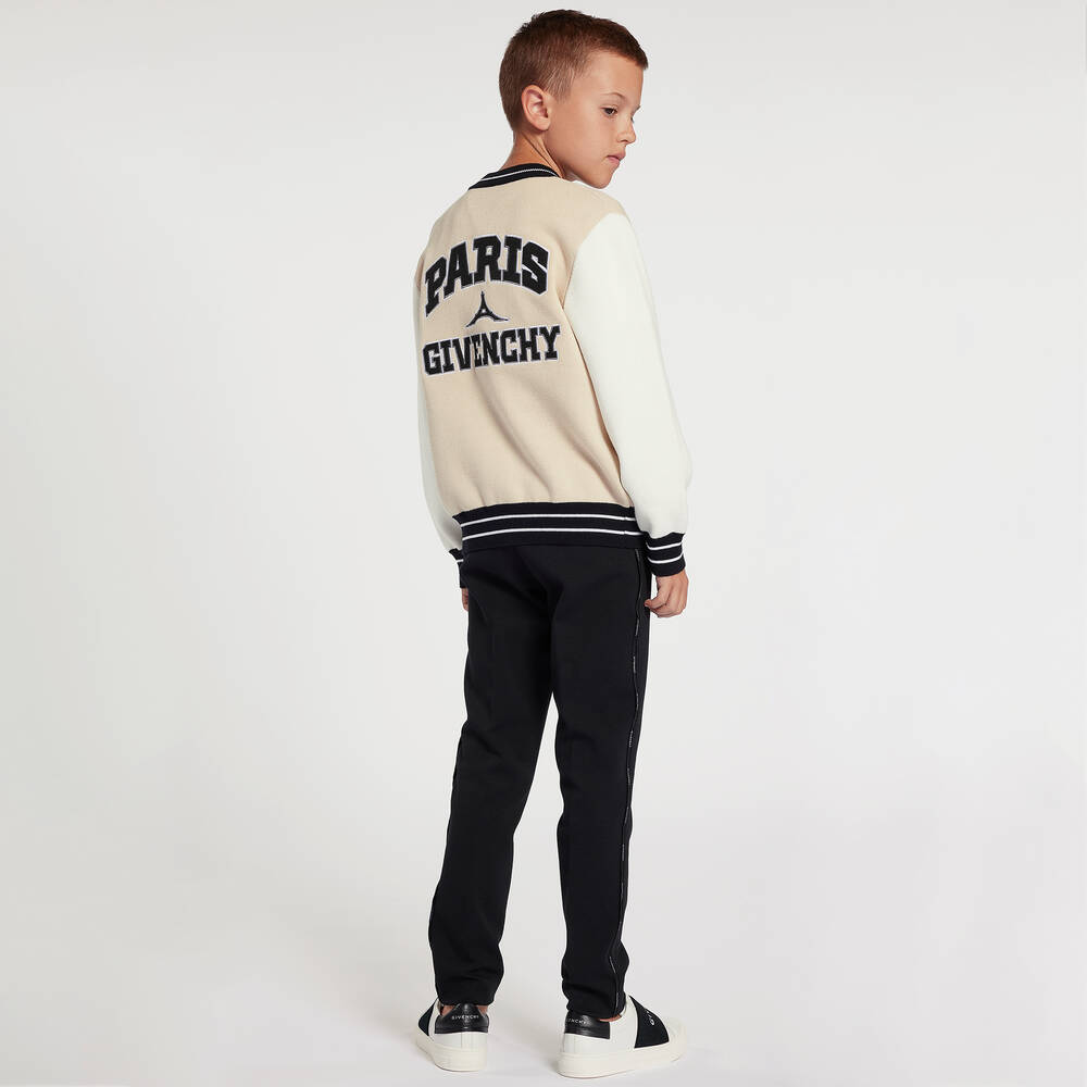 Givenchy-Boys Black Milano Jersey Trousers | Childrensalon Outlet