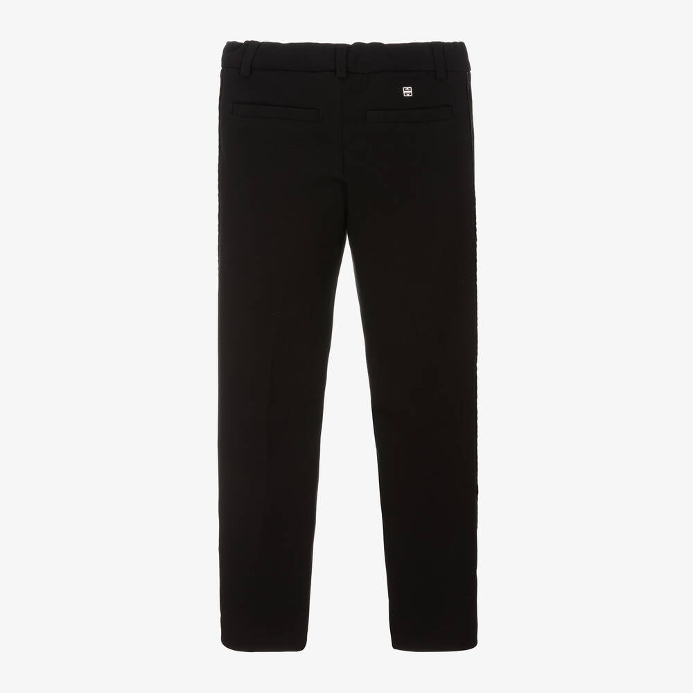 Givenchy-Boys Black Milano Jersey Trousers | Childrensalon Outlet