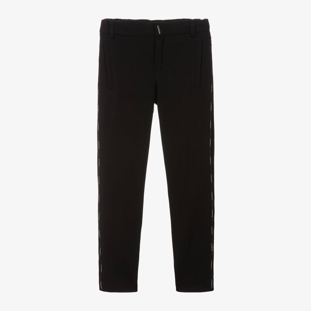 Givenchy-Черные трикотажные брюки для мальчиков | Childrensalon Outlet
