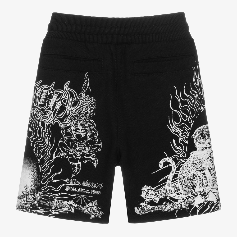 Givenchy-Черные шорты с пантерой для мальчиков | Childrensalon Outlet