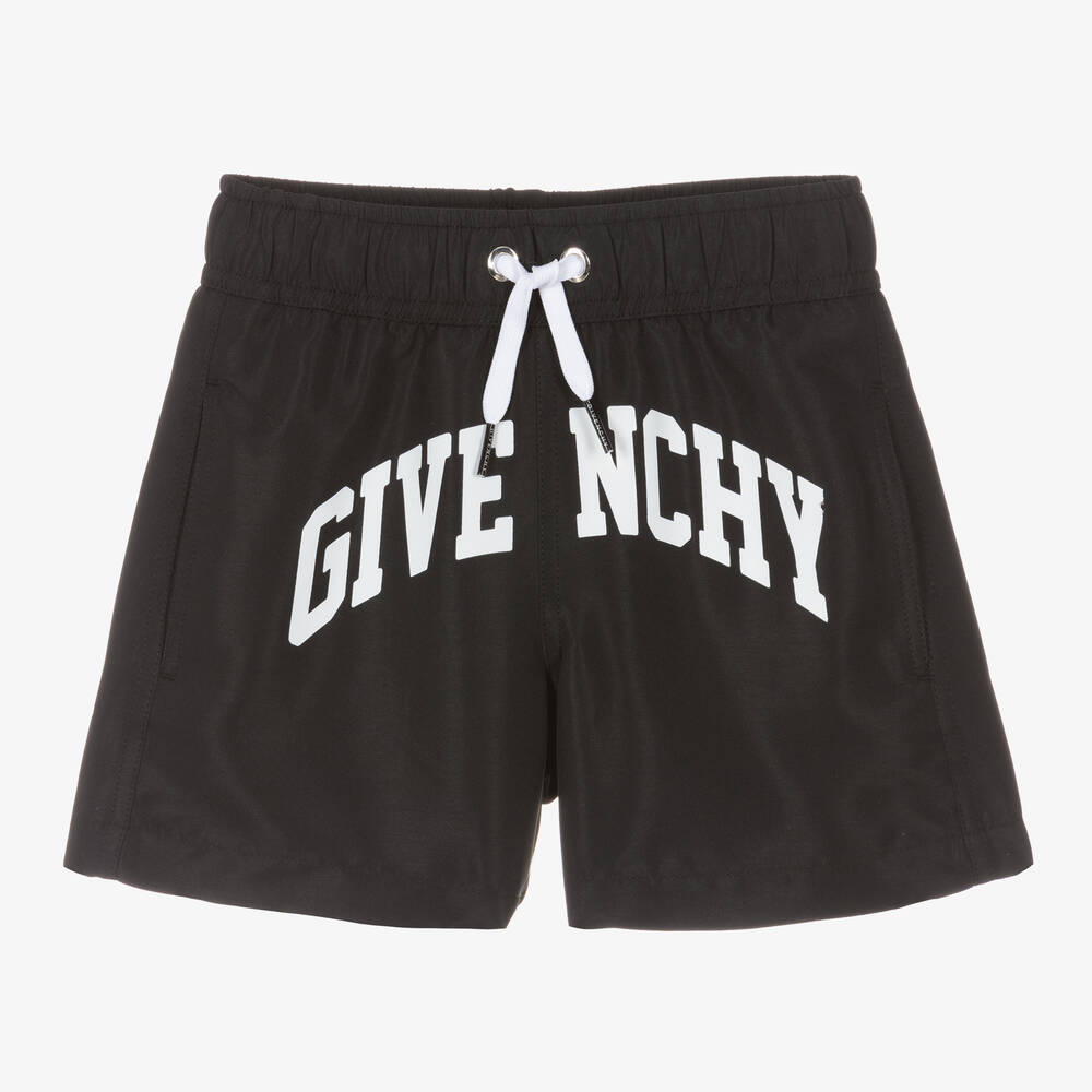 Givenchy Boys Black Swim Shorts Childrensalon Outlet