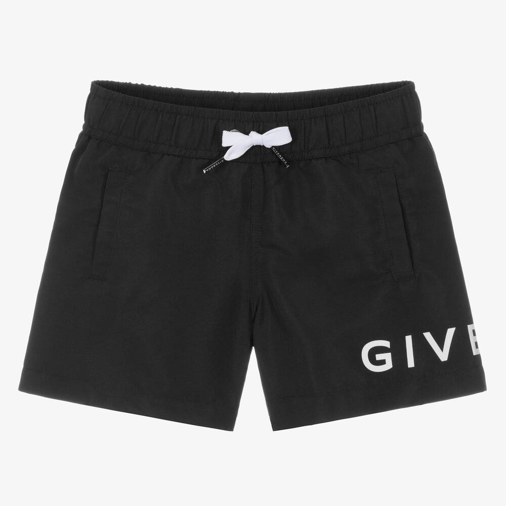 Givenchy - Badeshorts in Schwarz und Weiß | Childrensalon