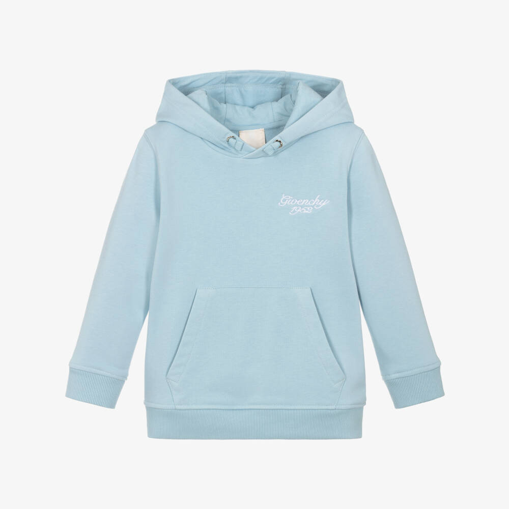 Givenchy-Boys Blue Knit Logo Sweatshirt | Childrensalon Outlet