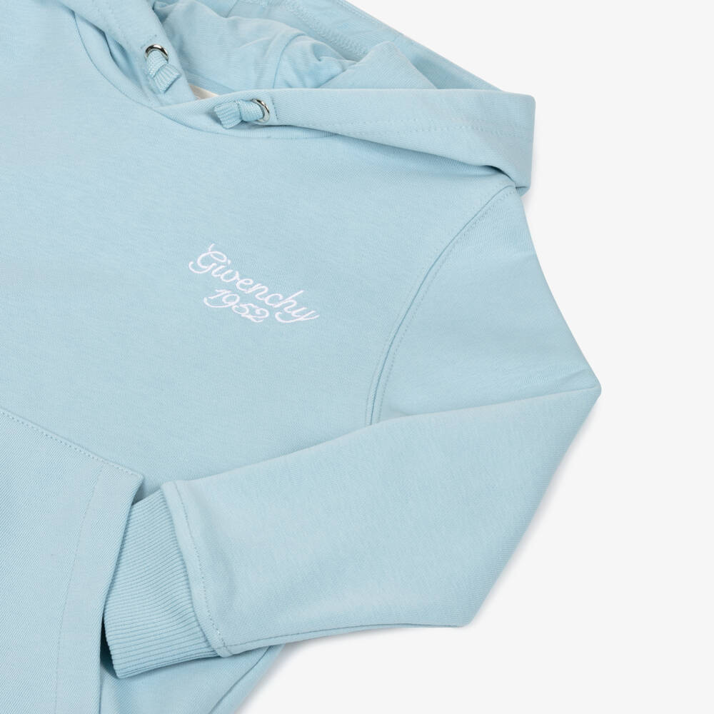 Givenchy-سويت شيرت أزرق محبوك بشعار للأولاد | Childrensalon Outlet