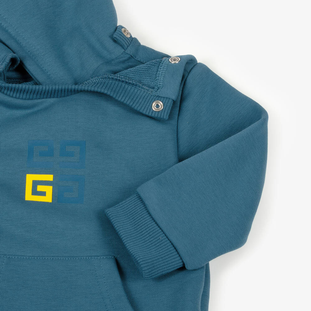 Givenchy-Boys Blue Logo-Embellished Jersey Set | Childrensalon Outlet