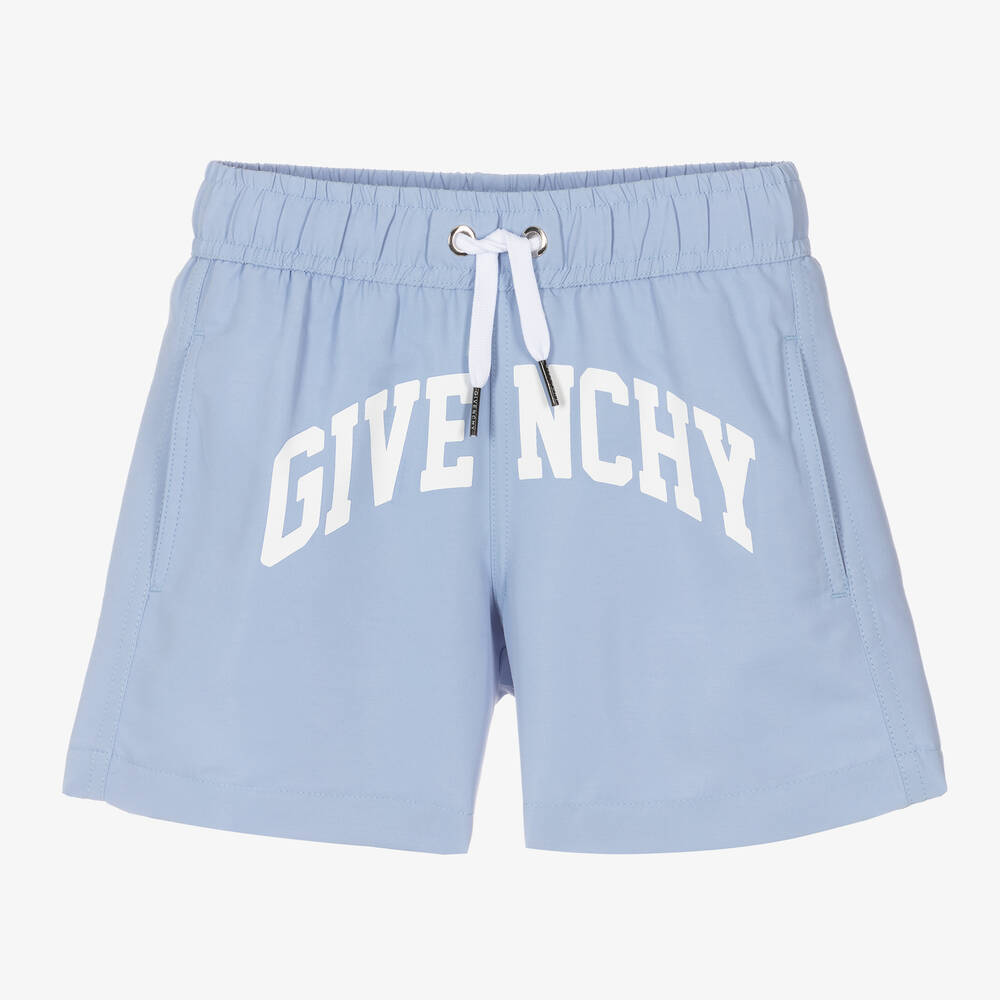 Givenchy-Boys Blue Swim Shorts | Childrensalon Outlet