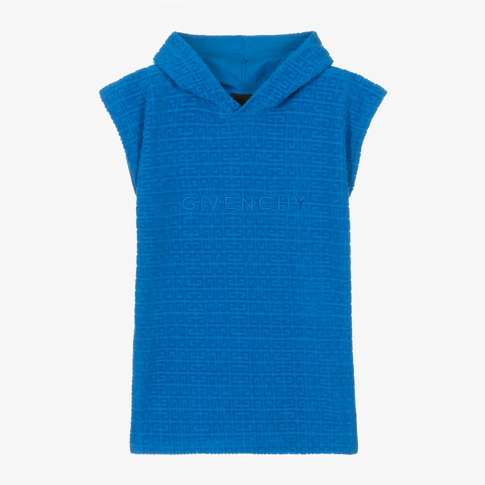 Givenchy-Boys Blue Towelling Jersey Beach Cover Up | Childrensalon Outlet