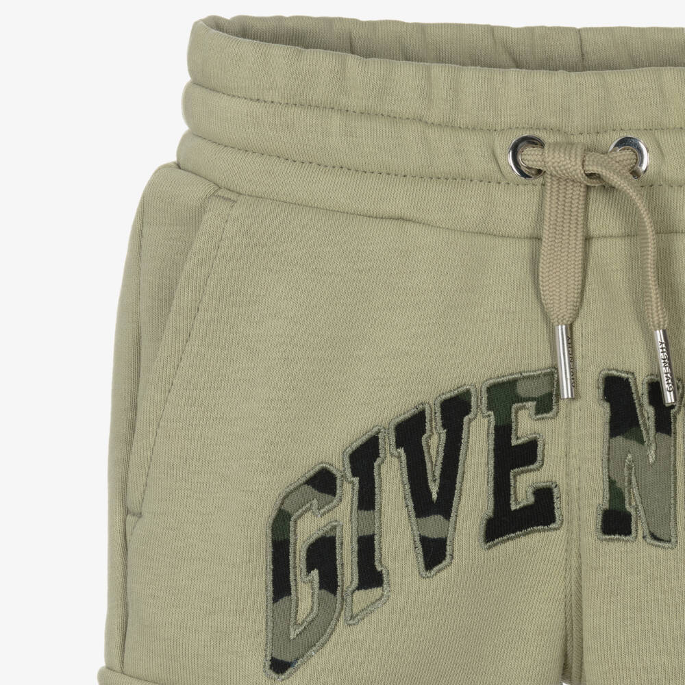 Givenchy-Зеленые хлопковые карго джоггеры для мальчиков | Childrensalon Outlet