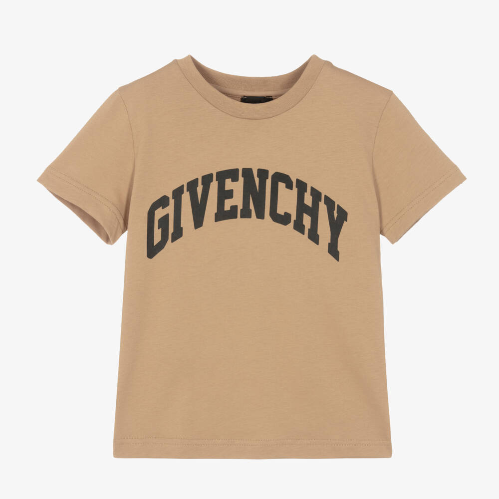 Givenchy-Boys Casual Beige Tee | Childrensalon Outlet
