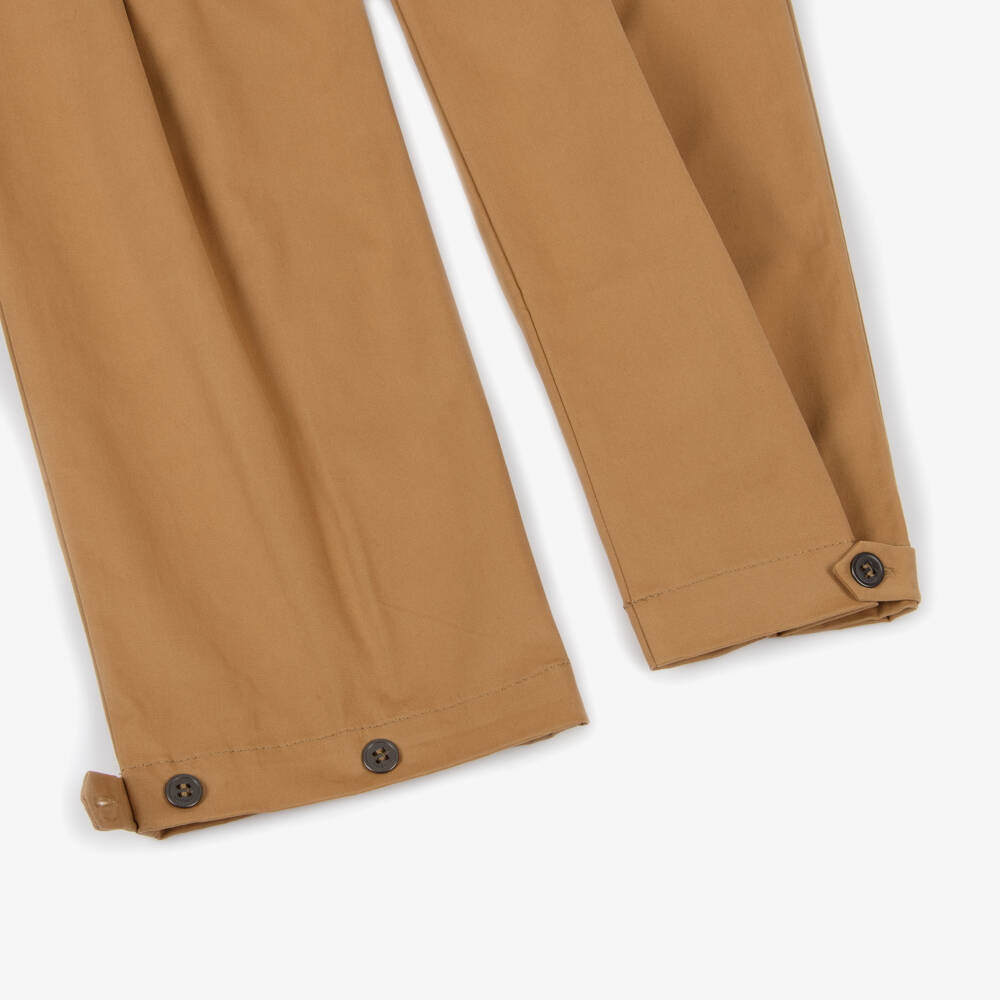 Givenchy-Boys Casual Beige Twill Trousers | Childrensalon Outlet