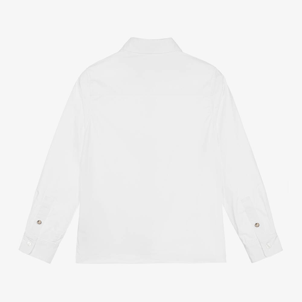 Givenchy-Boys Classic White Woven Shirt | Childrensalon Outlet