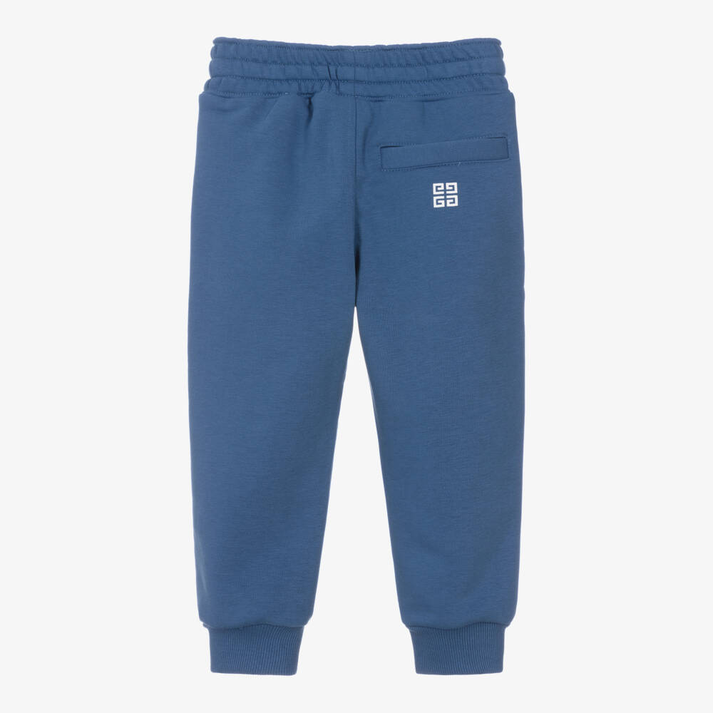 Givenchy-Boys Cotton Blue Trousers | Childrensalon Outlet